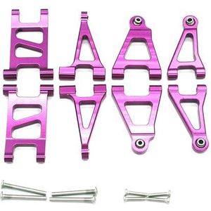 For MJX 14301 14302 14303 1/14 RC afstandsbediening auto metalen onderdelen for en achter swingarmen(PURPLE)