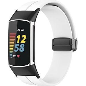 Siliconen Band Compatibel voor Fitbit Charge 5/4/3/2 Smartwatch Strap Vervanging Rubber Sport Polsband