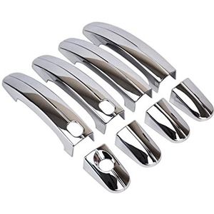 Deurklink Chrome Cover Trim Set Voor Ford Voor Foucs Voor Escape Voor Kuga 2005 2006 2007 2008 2009 2010 2011 2012 2013 2014 2015 2016 2017 RESPUNEKBAH(With Keyless Button)