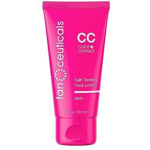 Tanceuticals Zelfbruiner voor het gezicht - Zelfbruinende lotion voor het gezicht geeft natuurlijke, langdurige zonloze bruine - frisse kokosgeur - Verstopt de poriën niet of veroorzaakt acne