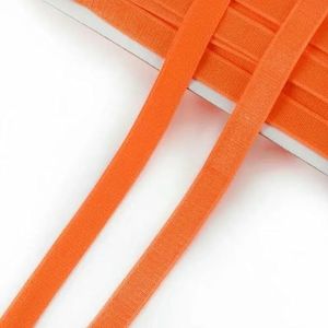 10/20M 12mm BH-band Elastische band Ondergoed Schouder Rubberen banden voor het naaien van broekriemen Stretch Nylon Webbing DIY Accessoires-Oranje-12mm-10Meters