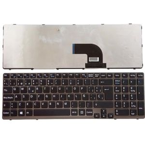 Spaans toetsenbord voor Sony voor VAIO voor SVE15 SVE151 SVE1512 notebook(SP NoBacklit Gray)