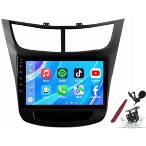 Android 14 Autoradio Sat Navi voor C-hevrolet Sail (2015-2018) 9 Inch Touchscreen Multimedia Speler met Draadloze Carplay GPS Navigatie FM RDS Bluetooth 5G-WiFi SWC DSP,M100s