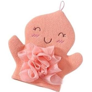 Badsponzen for volwassenen, badspons, mesh poef badspons, schuim Loofah spons (Color : B)