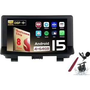 Android 15 Autoradio Sat Navi voor A-udi Q3 (2011-2018) 9 Inch Head Unit Tablet Pad Multimedia Speler met Draadloze Carplay Android Auto GPS Navigatie FM RDS BT 5G-WiFi SWC DSP,M300s