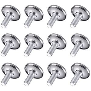 Meubels, zware schroeven Stelvoeten 12PCS Verstelbare gegalvaniseerde stalen schroef Geschikt for bureau en stoel Werkbank Leveler (Kleur: M8x24mm) (Kleur: M8x14mm) (Size : M6x24mm)