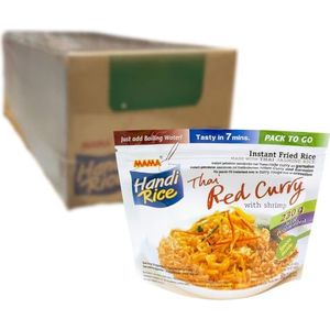 MAMA - Instant Rijst Red Curry Garnaal - Multipack (10 X 80 GR)