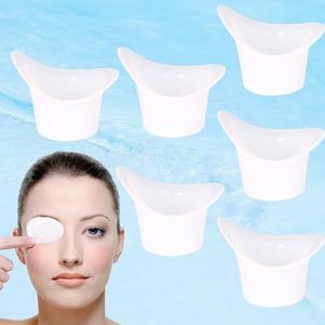 CHENNAN 6 stuks 8 ml siliconen oogbekers voor het wassen van de ogen, draagbare reiniging van de ogen, beker voor zachte ogen, voor het reinigen van vermoeide ogen (6 stuks)