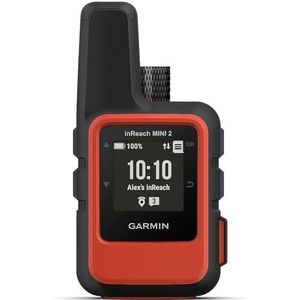 Garmin inReach Mini 2, lichtgewicht en compacte satellietcommunicator, handheld, voor wandelen, oranje