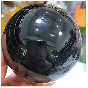 70mm Natural Black Obsidian Sphere Crystal Quartz Globe Ball Rock Stone en Mineral Chakra Reiki Woondecoratie