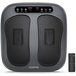 RENPHO vibrerende voetmassage, elektrische shiatsu-voetmassage met afstandsbediening, 2 programma's, 3 automatische modi
