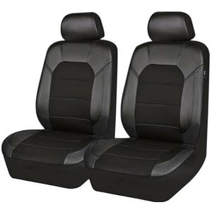 Autostoelhoezen voor FIAT Panda 3. Series (Type 169) 2003-2012, All Weather Use Vehicle PU Lederen Stoelhoes, Waterdichte Auto Voorkant Achterkant Beschermers Kussens,Standard_Set-D_Black Coffee