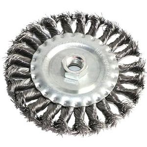 Roestvrij Stalen Borstel - M14 Schroef - 5 Inch - Twist-Knoted - 125mm voor Haakse Slijper