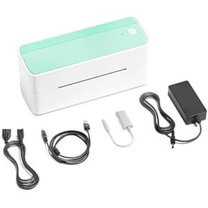 Thermisch Printer 118 Mm PM-241 Verzendlabelprinter Bluetooth Draadloze Thermische Labelprinter Duidelijk Snel(Green)