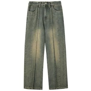 yk8fass Gebruikte Straight Leg Jeans qr-9152, Vintage Blauw, 31