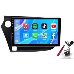 Android 14 Autoradio Sat Navi voor H-onda Insight (2009-2014) 9 Inch Touchscreen Multimedia Speler met Draadloze Carplay GPS Navigatie FM RDS Bluetooth 5G-WiFi SWC DSP,M120s
