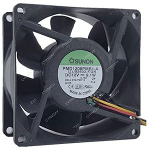 CYRMZAY Compatibel voor SUNON PMD1208PMB1-A 12V 9.1W 8038 8CM 4-Wire Cooling Koelventilator