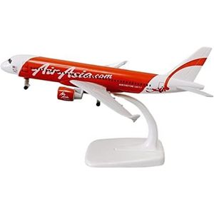 Voorgebouwd Modelvliegtuig 19 Cm Fit Voor Red Air Asia Airlines Airbus 320 A320 Airways Model Vliegtuig Met Wielen Gift Speelgoed Vliegmodel Bouwpakket