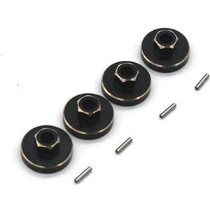 For FMS FCX24 1/24 Xiaoqi FCX18 1/18 Nieuwe LC80 RC afstandsbediening auto metalen onderdelen gewicht bond(Svart)