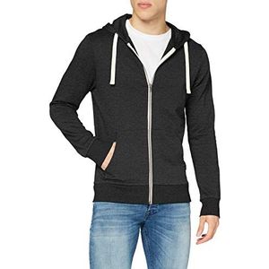 JACK & JONES Jjeholmen Sweatcapuchon met ritssluiting Noos Veste, Gris (donkergrijs Melange Fit: Reg Fit), Medium Homme