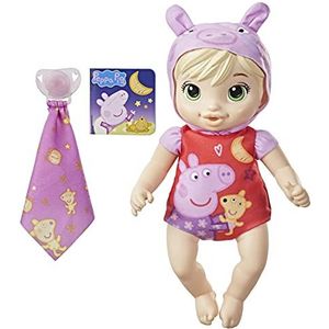 Baby Alive F2387 Peppa Pig Pop Goede nacht, babypop, babypop, zacht lichaam, voor kinderen vanaf 2 jaar, blond