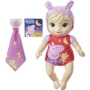 Baby Alive Peppa Pig Pop Goede nacht, speelgoed voor de eerste babypop, zacht lichaam, voor kinderen vanaf 2 jaar, blond (F2387)