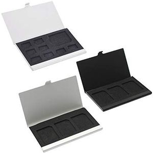 Lbvzxkad 2 stuks SD-kaarthoes: 1 stuks geheugenkaarthoesje kaarthouders voor 3 stuks SD-kaarten en 1 stuks opberghouder doos 8 TF en 1 SD