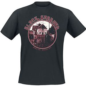 Black Sabbath Anniversary House T-shirt zwart XL 100% katoen Band merch, Bands
