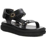 Guess FLJLANELE03-BLACK Sandalen voor dames, 37 EU