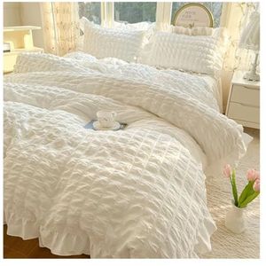 Dekbedovertrekset - Veelkleurig - Ruffle - 1.8X2m - Verpakking van 4 stuks