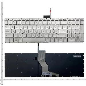 Laptop Keyboard US For HP for pavilion 17-AK 17-BS 17-AR 15T-BR 15Q-BY15-BS 15-CB 15-BD 15-BP 15-CK 15-CD 15-BX 15-BW 15-BU 15-EF(RU silver Backlit)