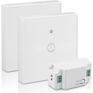 Draadloze Schakelaar Met Afstandsbediening - Relais Schakelaar 220v - 1 Kanaal - 433 Mhz - Zwart
