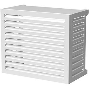 Idea Mower Cover Clima Blade Airconditioningafdekking voor buiten, afdekking voor warmtepomp, gemaakt van aluminiumcomposiet (wit, L)