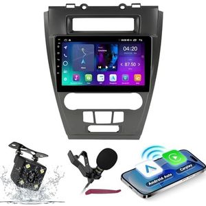 Android 14 Autoradio Navi voor F-ord Fusion Mondeo Mustang 2009-2012 9 ""Screenradio met draadloze carplay Android Auto GPS Navigatie-ondersteuning Bluetooth 5.0 HIFI FM 5G-WiFi SWC MIC-camera,M300s
