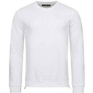 Red Bridge Barcelona Sweater voor heren, wit, L