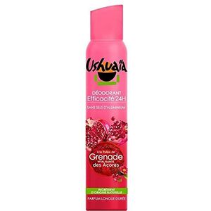 Ushuaï A Deodorant, 24 uur, met vitaliserende granaatappel, 200 ml, 4 stuks