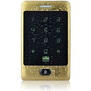 Prikklokken voor werknemers kleine bedrijven, Waterdichte touch metalen toegangscontrole elektronische deurslot elektrische poortopener slimme toetsenbord case lezer id-kaart Grote geheugencapaciteit