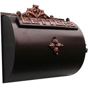 Postdozen Brievenbus Brievenbussen Wandmontage Brievenbus Villa Decoratie Halve Cirkel Retro Voor Thuis Buiten Pakketkast