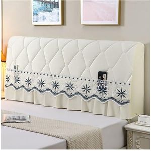 Bedhoofdeindehoezen bed rug matras decoratief kussen hoofdbord hoes sprei luxe hoofdeinde in de slaapkamer slaapcomfort thuis (kleur: beige, maat: B220 x H65 cm)