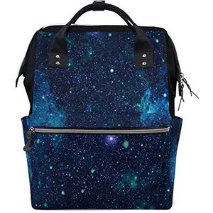 Galaxy Stars Nebula Travel Rugzak Luiertas School Casual Dagrugzak voor Vrouwen Tieners