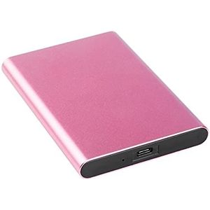 Externe solid state drive SSD 1 TB / 512 GB / 256 GB / 128 GB, USB 3.1 Gen 2 Type-C draagbare mobiele harde schijf, geschikt voor pc-desktop, laptop, Macbook, smart TV (128 GB, roze)