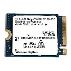 Western Digital 512GB SSD PC SN530 M.2 2230 30mm PCIe Gen3 x4 NVMe SDBPTPZ-512G Solid State Drive for Dell HP Lenovo Laptop Desktop Ultrabook Surface