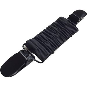 LNNXSZ Dames vest clip vrouwen retro eendenbek elastische band trui vest clip vrouwen vintage elastische sjaal jurk behouden (kleur: zwart)