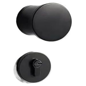 WEHZAFMM Deurslot Interieur Handvat Zwart Split Stille Houten Deurgreep (Mute Lock)