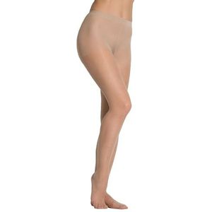 alber's SUMMER LIGHT - 3 Pack | Elegante zomerse damespanty met satijnen touch, ultratransparant 10 DEN, met transparante teen, geschikt voor sandalen | Taille 2 | Nature