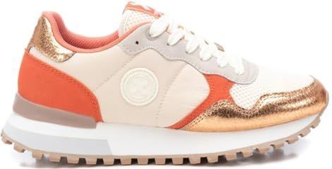 Xti - 14406201-JEANS - Trainers - Veelkleurig - Plat - Veters - Casual