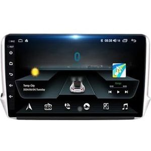 Autoradio Android WIFI Navigatie Compatibel for Peugeot 2008 208 2012-2018 Draadloze Carplay Multimedia Stereo Scherm(A4 8G 256G CAM)