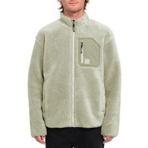 Volcom - Muzzer Fuzzar Zip Green Tea Fleecejack voor heren - Maat L - Groen