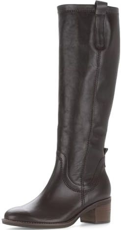 Gabor 71.889.28 schachtlaarzen glad leer dames in bruin, bruin, 37 EU