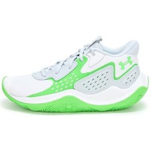 Under Armour Uniseks Jet '23 sneakers, 108 Wit Groen Shock Green Shock, 44.5 EU